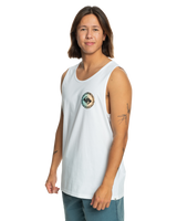 The Quiksilver Mens Long Fade Vest in White