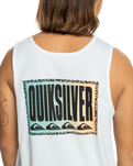 The Quiksilver Mens Long Fade Vest in White