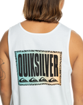 The Quiksilver Mens Long Fade Vest in White