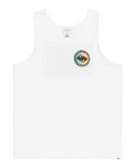 The Quiksilver Mens Long Fade Vest in White