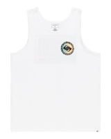 The Quiksilver Mens Long Fade Vest in White