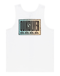 The Quiksilver Mens Long Fade Vest in White