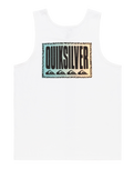 The Quiksilver Mens Long Fade Vest in White