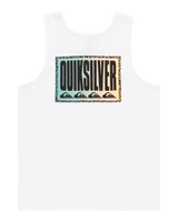 The Quiksilver Mens Long Fade Vest in White