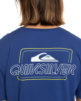 The Quiksilver Mens Line By Line T-Shirt in Monaco Blue