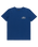 The Quiksilver Mens Line By Line T-Shirt in Monaco Blue