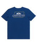 The Quiksilver Mens Line By Line T-Shirt in Monaco Blue