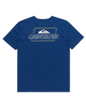 The Quiksilver Mens Line By Line T-Shirt in Monaco Blue