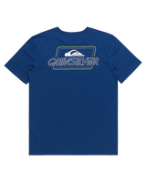 The Quiksilver Mens Line By Line T-Shirt in Monaco Blue