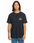 The Quiksilver Mens Line By Line T-Shirt in Black