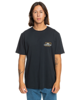 The Quiksilver Mens Line By Line T-Shirt in Black