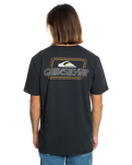 The Quiksilver Mens Line By Line T-Shirt in Black