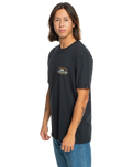 The Quiksilver Mens Line By Line T-Shirt in Black