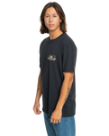 The Quiksilver Mens Line By Line T-Shirt in Black