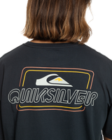 The Quiksilver Mens Line By Line T-Shirt in Black