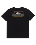 The Quiksilver Mens Line By Line T-Shirt in Black