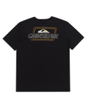The Quiksilver Mens Line By Line T-Shirt in Black