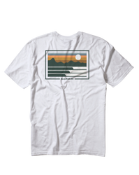The Quiksilver Mens Land And Sea T-Shirt in White