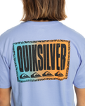 The Quiksilver Mens Long Fade T-Shirt in Hydrangea