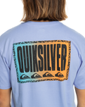 The Quiksilver Mens Long Fade T-Shirt in Hydrangea