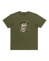 The Quiksilver Mens One Last Surf T-Shirt in Four Leaf Clover