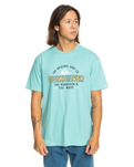 The Quiksilver Mens Floating Around T-Shirt in Marine Blue