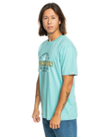 The Quiksilver Mens Floating Around T-Shirt in Marine Blue