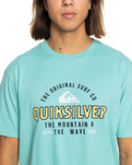 The Quiksilver Mens Floating Around T-Shirt in Marine Blue