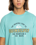 The Quiksilver Mens Floating Around T-Shirt in Marine Blue