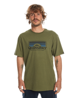 The Quiksilver Mens Step Inside T-Shirt in Four Leaf Clover