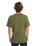 The Quiksilver Mens Step Inside T-Shirt in Four Leaf Clover