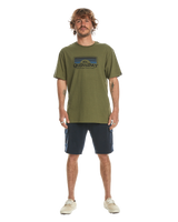 The Quiksilver Mens Step Inside T-Shirt in Four Leaf Clover