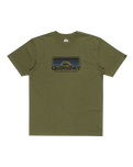 The Quiksilver Mens Step Inside T-Shirt in Four Leaf Clover