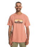 The Quiksilver Mens Step Inside T-Shirt in Canyon Clay