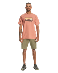 The Quiksilver Mens Step Inside T-Shirt in Canyon Clay