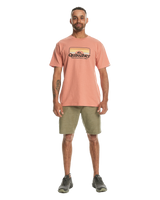 The Quiksilver Mens Step Inside T-Shirt in Canyon Clay