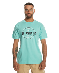 The Quiksilver Mens Circle Up T-Shirt in Marine Blue