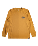 The Quiksilver Mens Comp Logo T-Shirt in Bone Brown