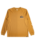 The Quiksilver Mens Comp Logo T-Shirt in Bone Brown