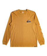 The Quiksilver Mens Comp Logo T-Shirt in Bone Brown