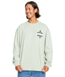 The Quiksilver Mens Take Us Back Long Sleeve Tee in Desert Sage