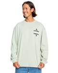 The Quiksilver Mens Take Us Back Long Sleeve Tee in Desert Sage