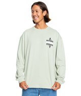 The Quiksilver Mens Take Us Back Long Sleeve Tee in Desert Sage