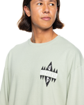 The Quiksilver Mens Take Us Back Long Sleeve Tee in Desert Sage