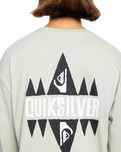 The Quiksilver Mens Take Us Back Long Sleeve Tee in Desert Sage