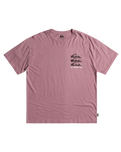 The Quiksilver Mens Vertical Logos T-Shirt in Grape Shake