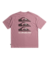 The Quiksilver Mens Vertical Logos T-Shirt in Grape Shake