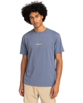 The Quiksilver Mens Abstract Nature T-Shirt in Vintage Indigo