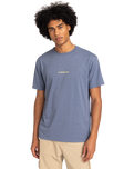 The Quiksilver Mens Abstract Nature T-Shirt in Vintage Indigo