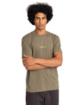 The Quiksilver Mens Abstract Nature T-Shirt in Canteen